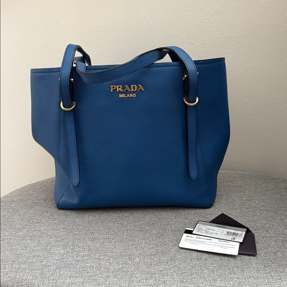 Prada Milano Royal Blue Tote